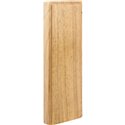 10" x 3-1/2" x 7/8" Plinth Block Species: Rubberwood 