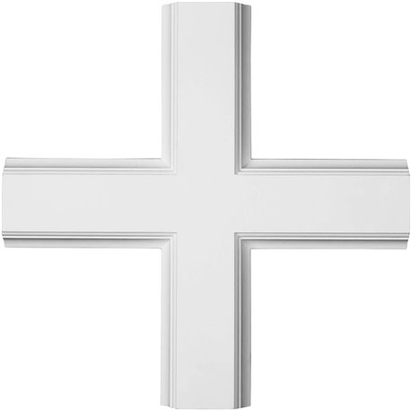 20"W x 2"P x 20"L Inner Cross Intersection for 5" Traditional Coffered Ceiling System