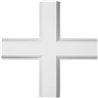 20"W x 2"P x 20"L Inner Cross Intersection for 5" Traditional Coffered Ceiling System