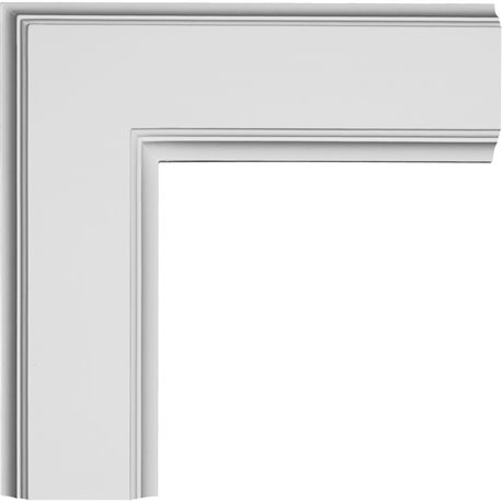 14"W x 2"P x 14"L Inner Corner for 5" Traditional Coffered Ceiling System