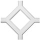 36"W x 2"P x 36"L Inner Diamond Intersection for 5" Traditional Coffered Ceiling System