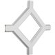 36"W x 2"P x 36"L Inner Diamond Intersection for 5" Traditional Coffered Ceiling System