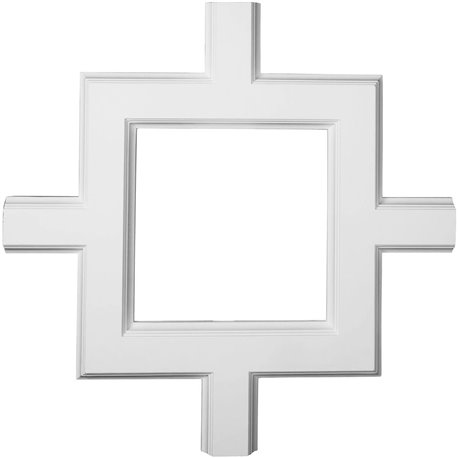 36"W x 2"P x 36"L Inner Square Intersection for 5" Traditional Coffered Ceiling System