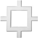 36"W x 2"P x 36"L Inner Square Intersection for 5" Traditional Coffered Ceiling System