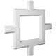 36"W x 2"P x 36"L Inner Square Intersection for 5" Traditional Coffered Ceiling System