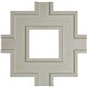 36"W x 2"P x 36"L Inner Circle Intersection for 8" Traditional Coffered Ceiling System