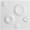 11 7/8"W x 11 7/8"H Cole EnduraWall Decorative 3D Wall Panel, White