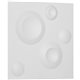 11 7/8"W x 11 7/8"H Cole EnduraWall Decorative 3D Wall Panel, White