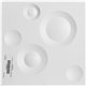 11 7/8"W x 11 7/8"H Cole EnduraWall Decorative 3D Wall Panel, White