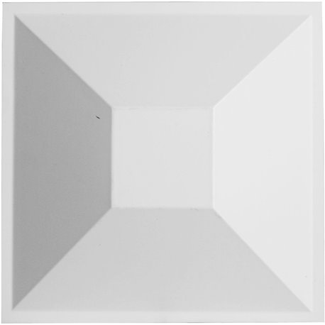 11 7/8"W x 11 7/8"H Diane EnduraWall Decorative 3D Wall Panel, White