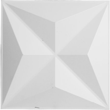 11 7/8"W x 11 7/8"H Kent EnduraWall Decorative 3D Wall Panel, White