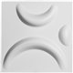 11 7/8"W x 11 7/8"H Seville EnduraWall Decorative 3D Wall Panel, White