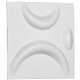 11 7/8"W x 11 7/8"H Seville EnduraWall Decorative 3D Wall Panel, White