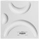 11 7/8"W x 11 7/8"H Seville EnduraWall Decorative 3D Wall Panel, White