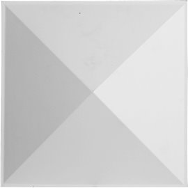 11 7/8"W x 11 7/8"H Sellek EnduraWall Decorative 3D Wall Panel, White