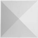 11 7/8"W x 11 7/8"H Sellek EnduraWall Decorative 3D Wall Panel, White