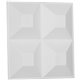 11 7/8"W x 11 7/8"H Swindon EnduraWall Decorative 3D Wall Panel, White