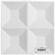 11 7/8"W x 11 7/8"H Swindon EnduraWall Decorative 3D Wall Panel, White