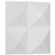 11 7/8"W x 11 7/8"H Tirana EnduraWall Decorative 3D Wall Panel, White