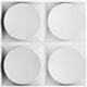 19 5/8"W x 19 5/8"H Adonis EnduraWall Decorative 3D Wall Panel, White