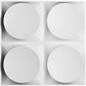 19 5/8"W x 19 5/8"H Adonis EnduraWall Decorative 3D Wall Panel, White