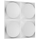 19 5/8"W x 19 5/8"H Adonis EnduraWall Decorative 3D Wall Panel, White