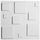 19 5/8"W x 19 5/8"H Devon EnduraWall Decorative 3D Wall Panel, White