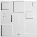 19 5/8"W x 19 5/8"H Devon EnduraWall Decorative 3D Wall Panel, White