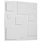 19 5/8"W x 19 5/8"H Devon EnduraWall Decorative 3D Wall Panel, White