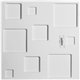19 5/8"W x 19 5/8"H Devon EnduraWall Decorative 3D Wall Panel, White