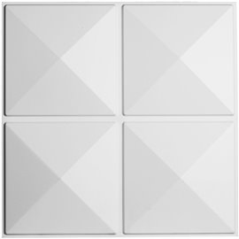 19 5/8"W x 19 5/8"H Richmond EnduraWall Decorative 3D Wall Panel, White