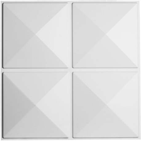 19 5/8"W x 19 5/8"H Richmond EnduraWall Decorative 3D Wall Panel, White