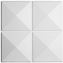 19 5/8"W x 19 5/8"H Richmond EnduraWall Decorative 3D Wall Panel, White