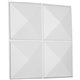 19 5/8"W x 19 5/8"H Richmond EnduraWall Decorative 3D Wall Panel, White