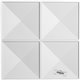 19 5/8"W x 19 5/8"H Richmond EnduraWall Decorative 3D Wall Panel, White
