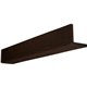 4"W x 4"H x 8'L 2-Sided (L-beam) Rough Sawn Endurathane Faux Wood Ceiling Beam, Espresso Finish