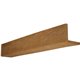 4"W x 4"H x 8'L 2-Sided (L-beam) Rough Sawn Endurathane Faux Wood Ceiling Beam, Espresso Finish