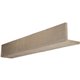 4"W x 4"H x 8'L 2-Sided (L-beam) Rough Sawn Endurathane Faux Wood Ceiling Beam, Espresso Finish