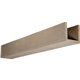 10"W x 10"H x 12'L 3-Sided (U-beam) Rough Sawn Endurathane Faux Wood Ceiling Beam, Espresso Finish