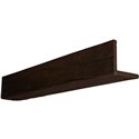 10"W x 10"H x 10'L 2-Sided (L-beam) Riverwood Endurathane Faux Wood Ceiling Beam, Espresso Finish