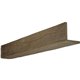 10"W x 10"H x 10'L 2-Sided (L-beam) Riverwood Endurathane Faux Wood Ceiling Beam, Espresso Finish