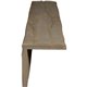 10"W x 10"H x 10'L 2-Sided (L-beam) Riverwood Endurathane Faux Wood Ceiling Beam, Espresso Finish