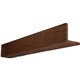 10"W x 10"H x 10'L 2-Sided (L-beam) Riverwood Endurathane Faux Wood Ceiling Beam, Espresso Finish