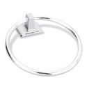 Elements Traditional Towel Ring. Finish: Polished Chrome. 