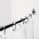 Curved Shower Rod Fits 60 inch-72 inch Openings. Finish: Polished Chrome