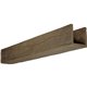 10"W x 10"H x 10'L 3-Sided (U-beam) Riverwood Endurathane Faux Wood Ceiling Beam, Espresso Finish