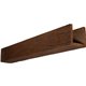 10"W x 10"H x 10'L 3-Sided (U-beam) Riverwood Endurathane Faux Wood Ceiling Beam, Espresso Finish