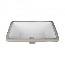 H8909WH Undermount Porcelain Rectangle Sink Basin