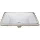 H8910WH Undermount Porcelain Rectangle Sink Basin