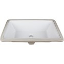 H8910WH Undermount Porcelain Rectangle Sink Basin